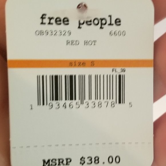 Free People Red Hot flower bra-let size Small - Picture 6 of 7